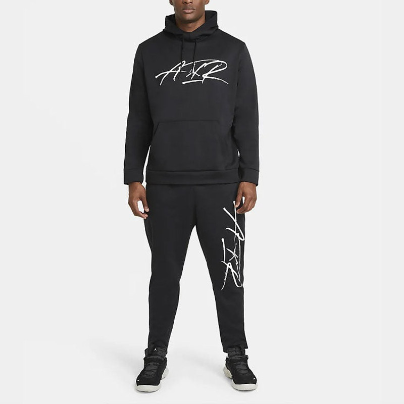 Jordan Air Jordan Therma Graphic Casual Sports Pocket hooded Pullover Black CK6792-010 outlook