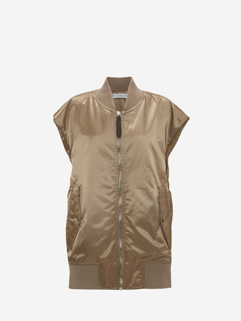 SLEEVELESS BOMBER JACKET 1