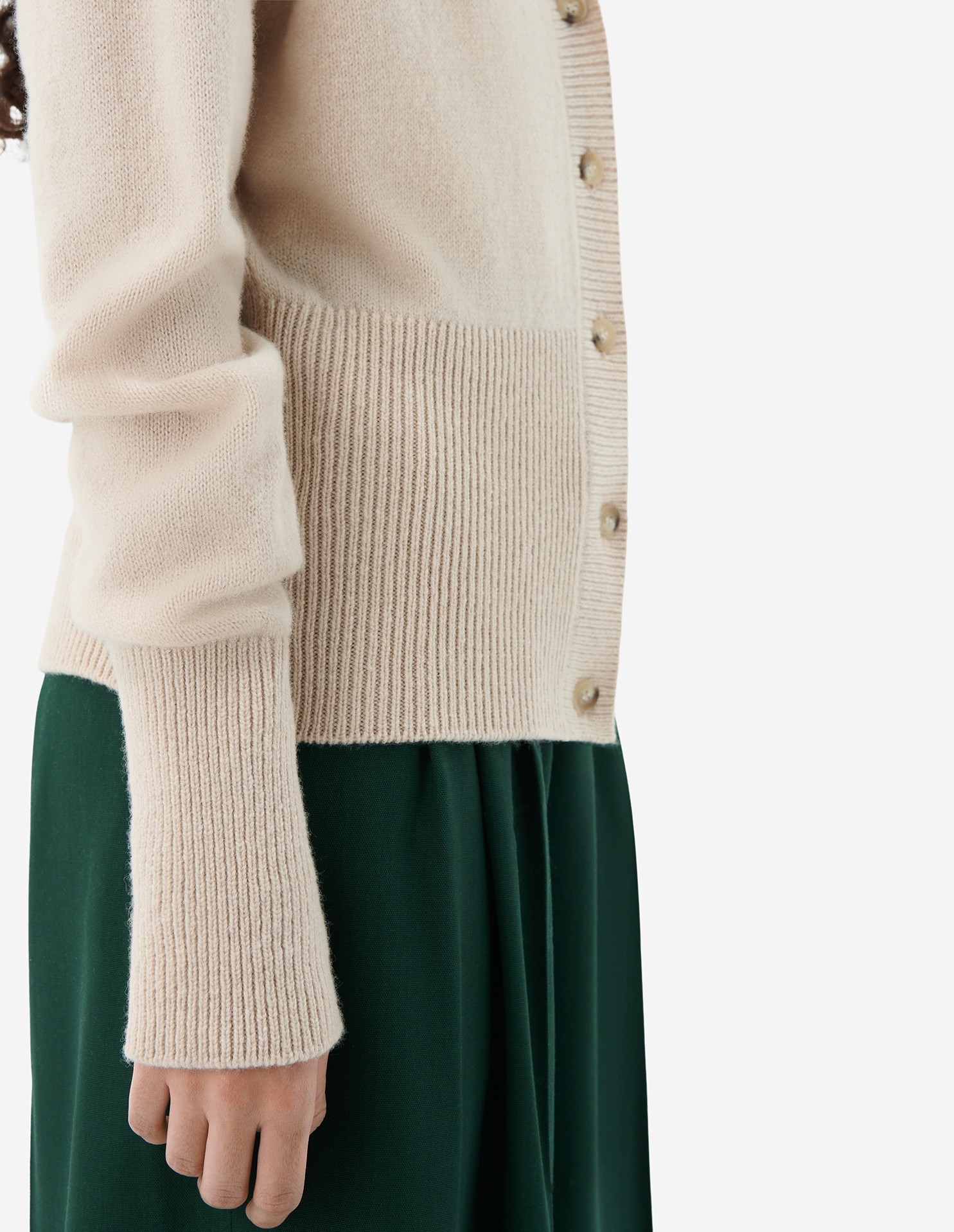 BABY FOX PATCH FITTED V-NECK CARDIGAN - 6