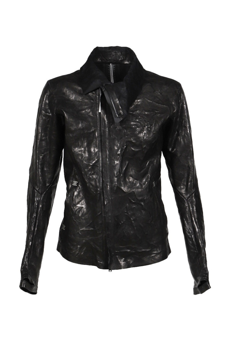 IMPARABLE HIGH NECK ASYMETRIC JACKET / NOIR 1