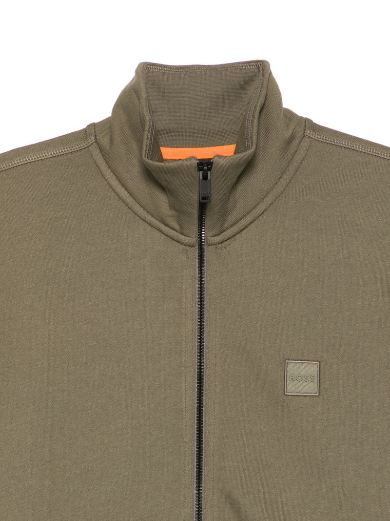zip-neck logo sweatshirt 3