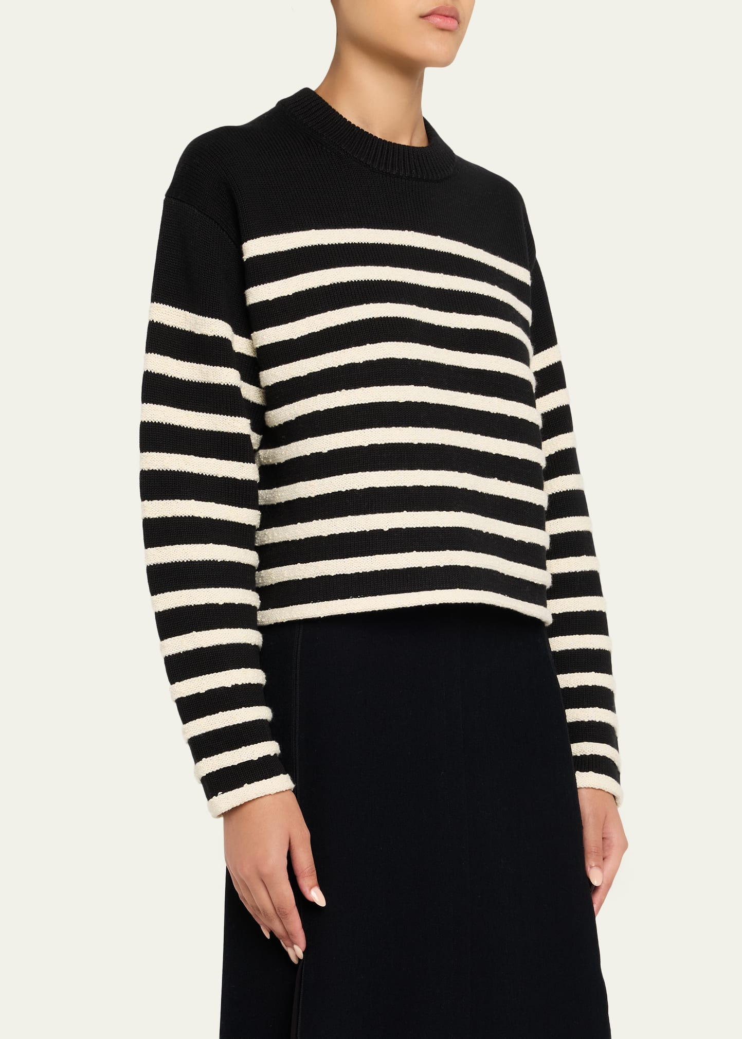 Nia Stripe Bobble Bouclé Sweater - 4