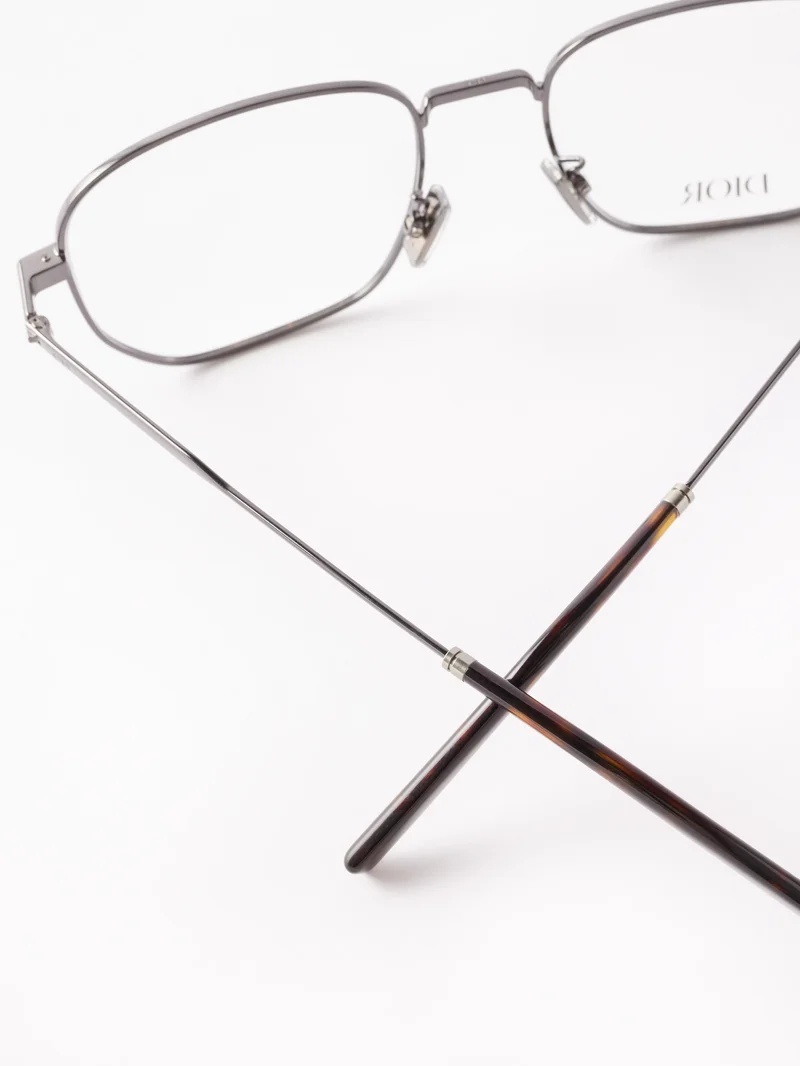 DiorBlackSuitO S19U square metal glasses - 4