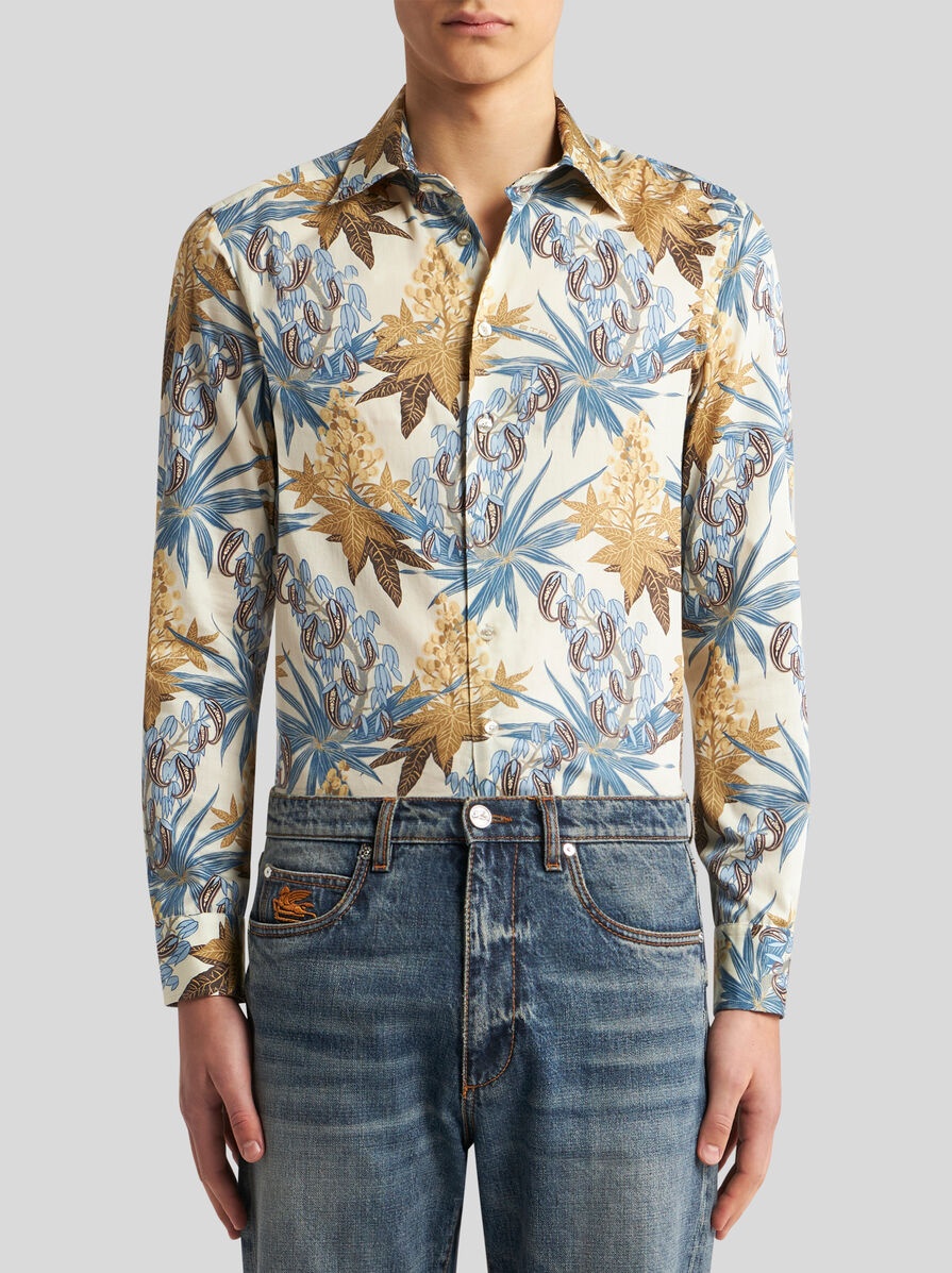 SHIRT WITH FOLIAGE PRINT - 2
