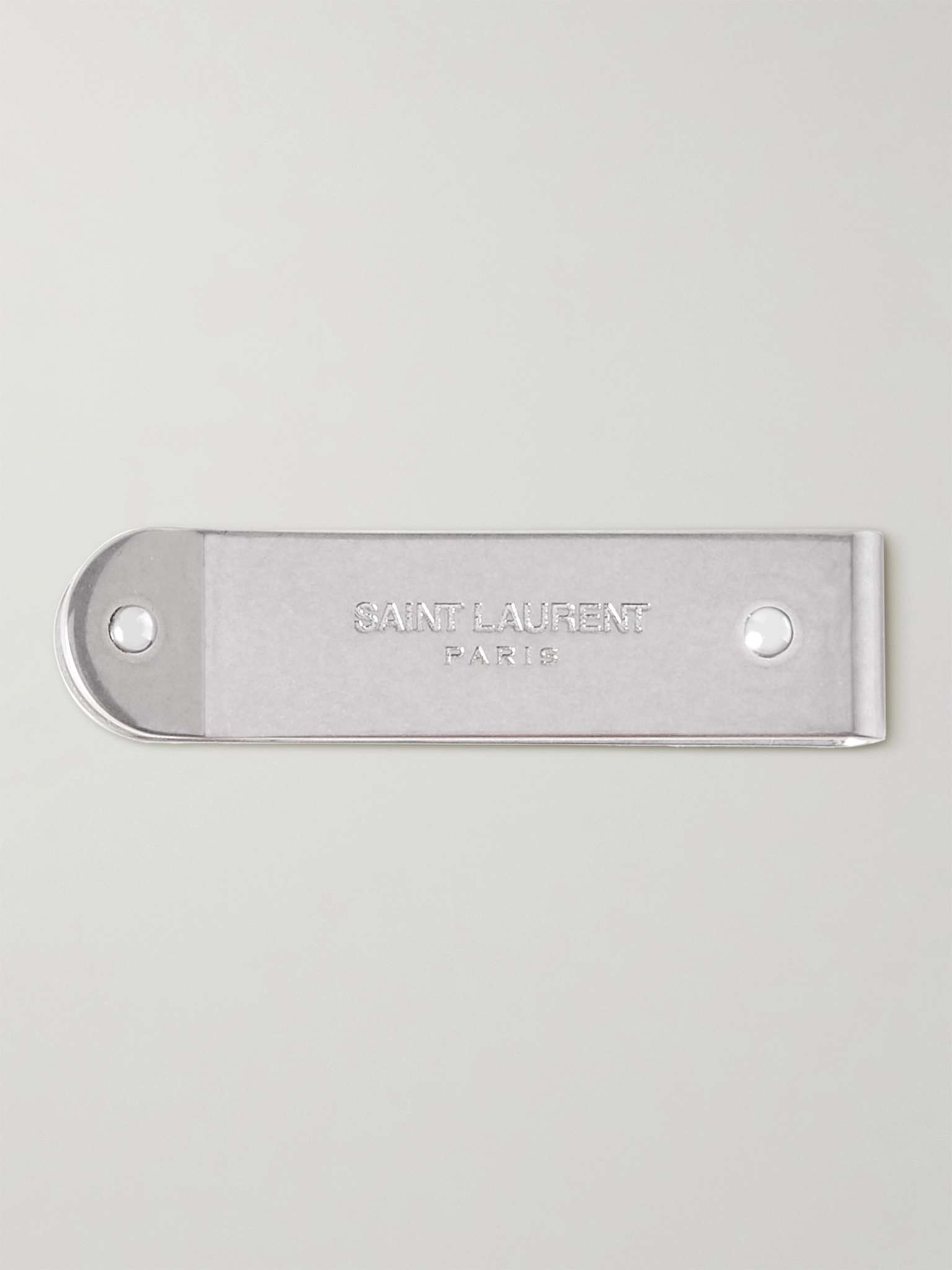 Logo-Engraved Silver-Tone Money Clip - 1