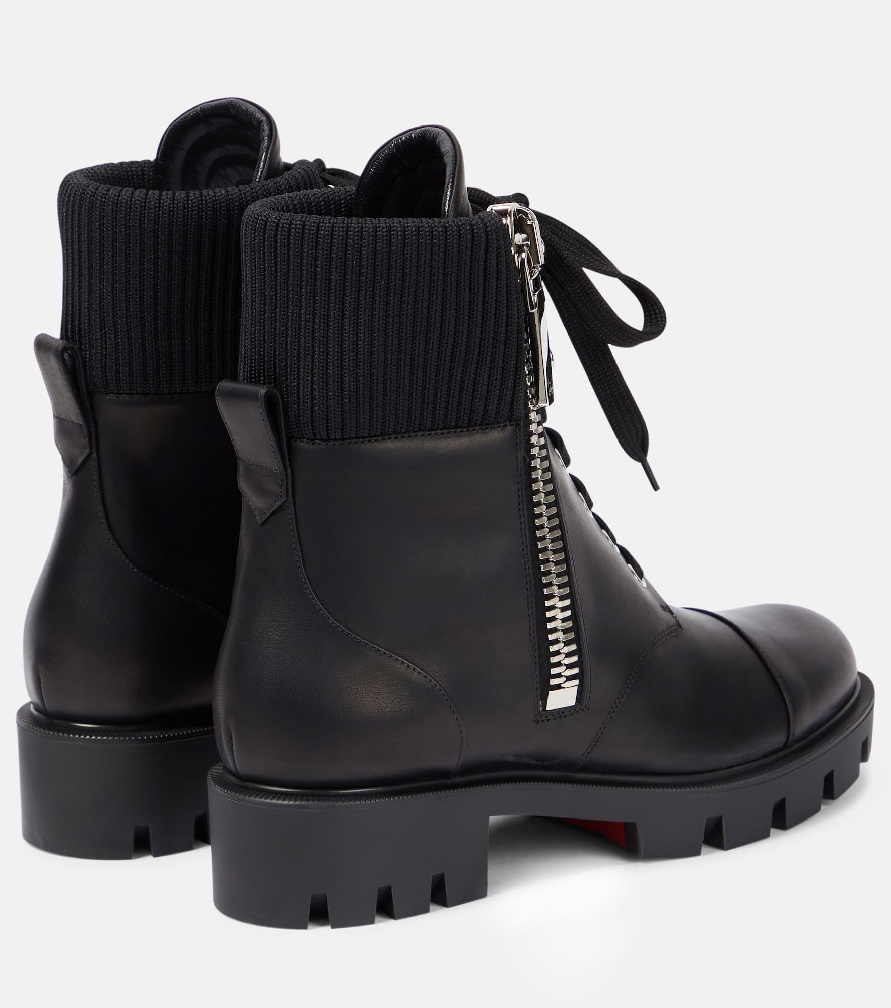 En Hiver Lug leather combat boots - 3