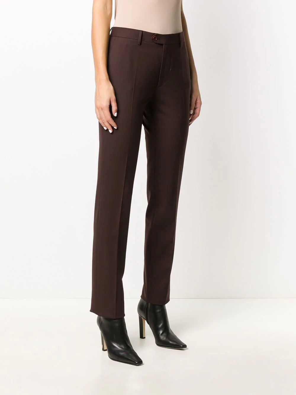 slim-fit tailored trousers - 3