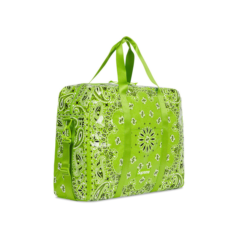 Supreme Supreme Bandana Tarp Large Duffle Bag 'Bright Green' outlook
