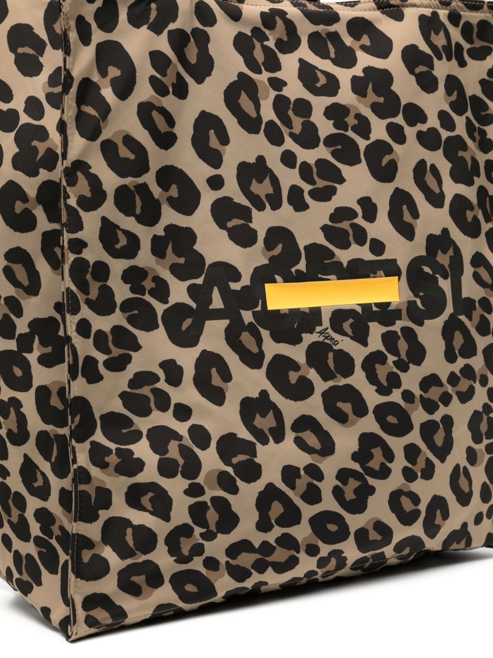 leopard-print tote bag - 4