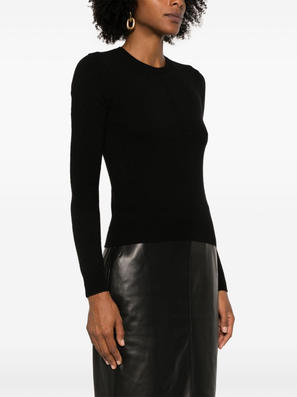 Saint Laurent Women Perforated Sweater - 2