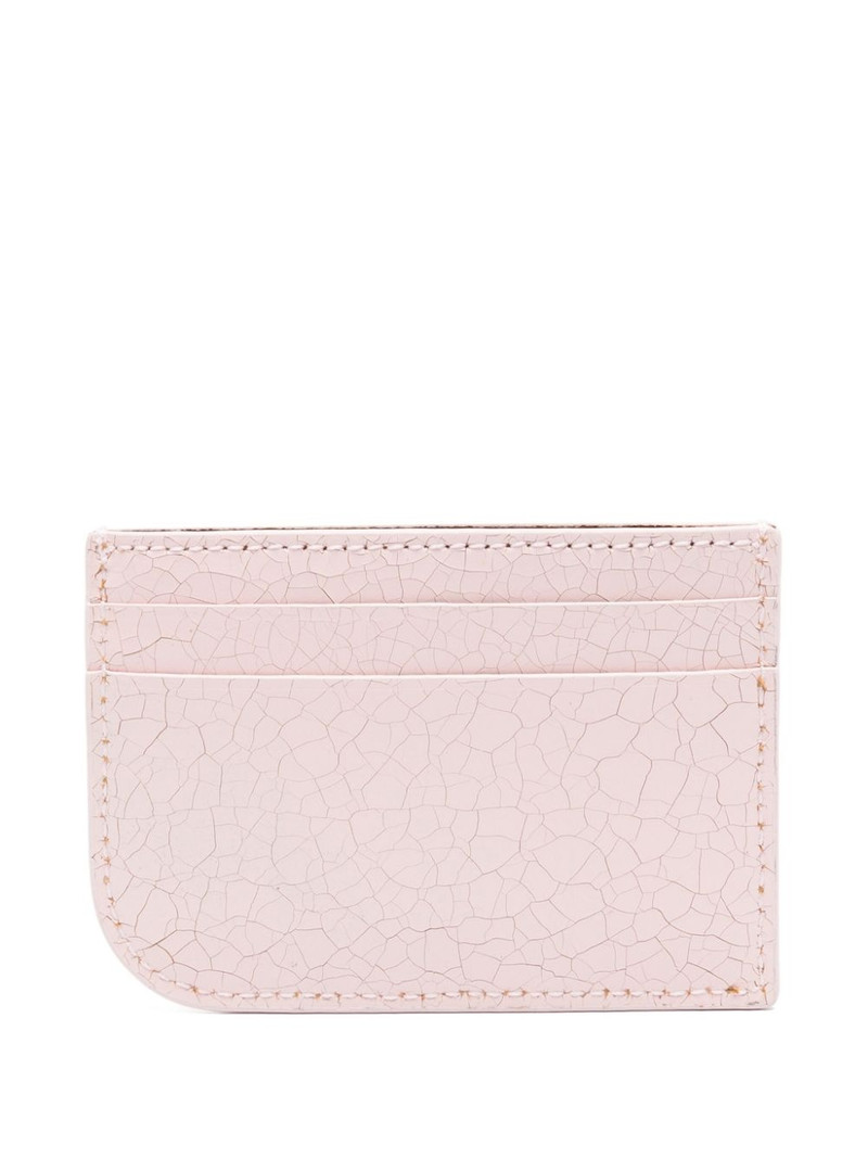 Alexander McQueen cracked-effect cardholder outlook