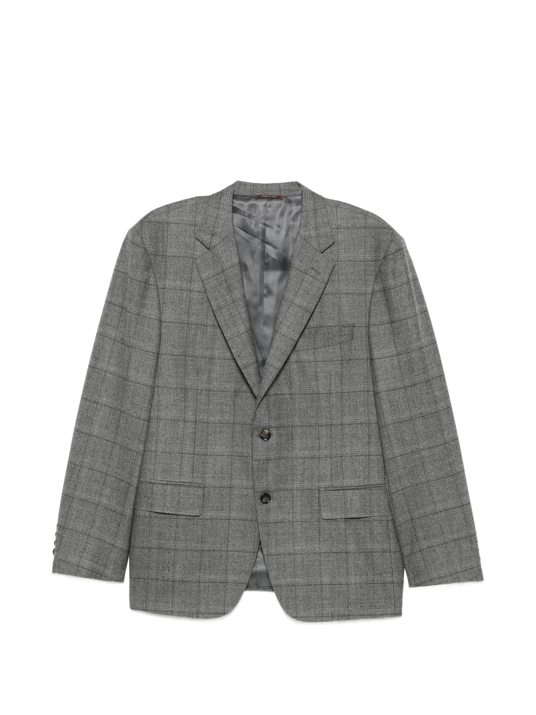 Canali Check-pattern Single-breasted Suit - 1