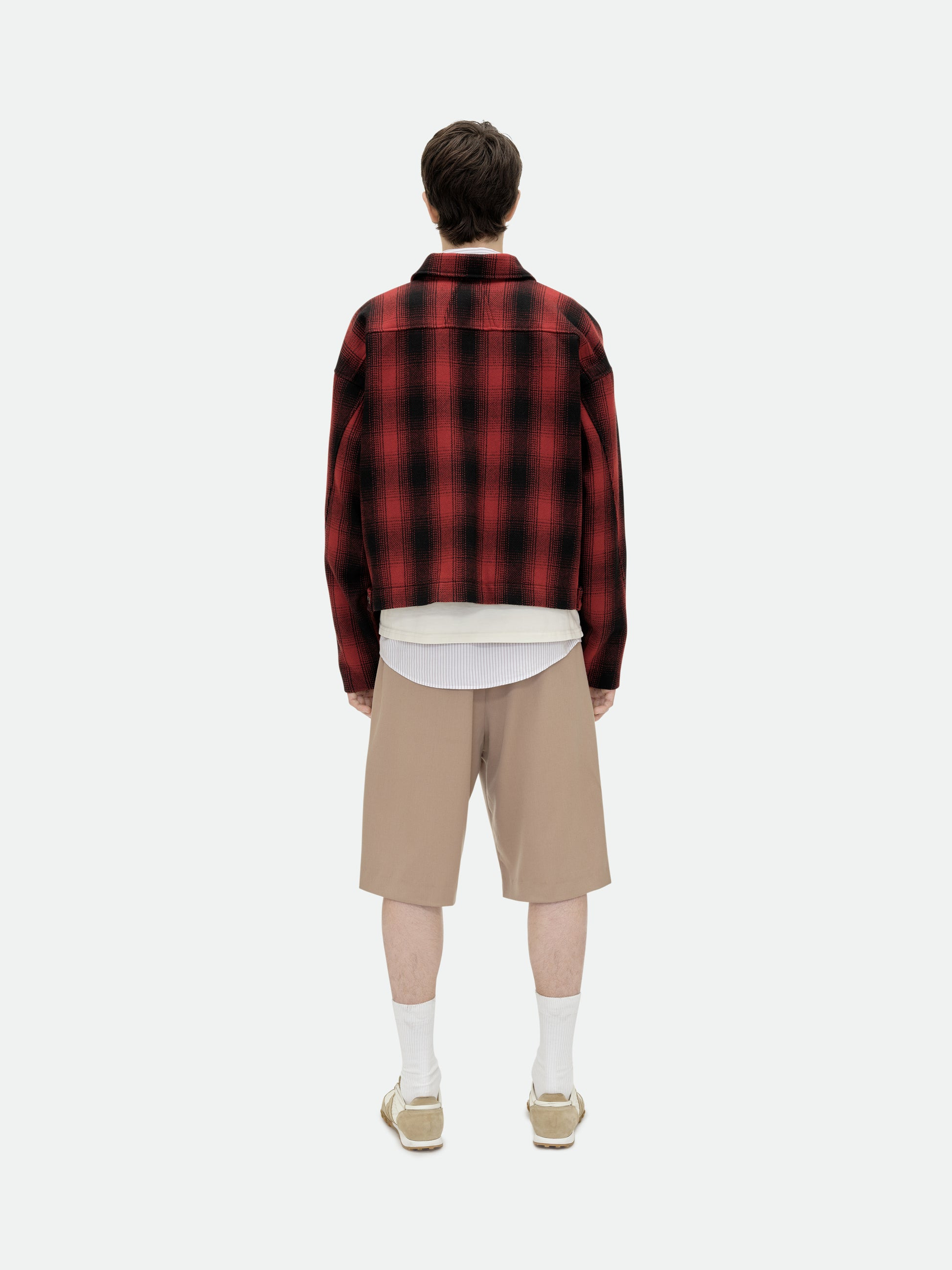RHUDE LOGO FLANNEL WORK JACKET - 4