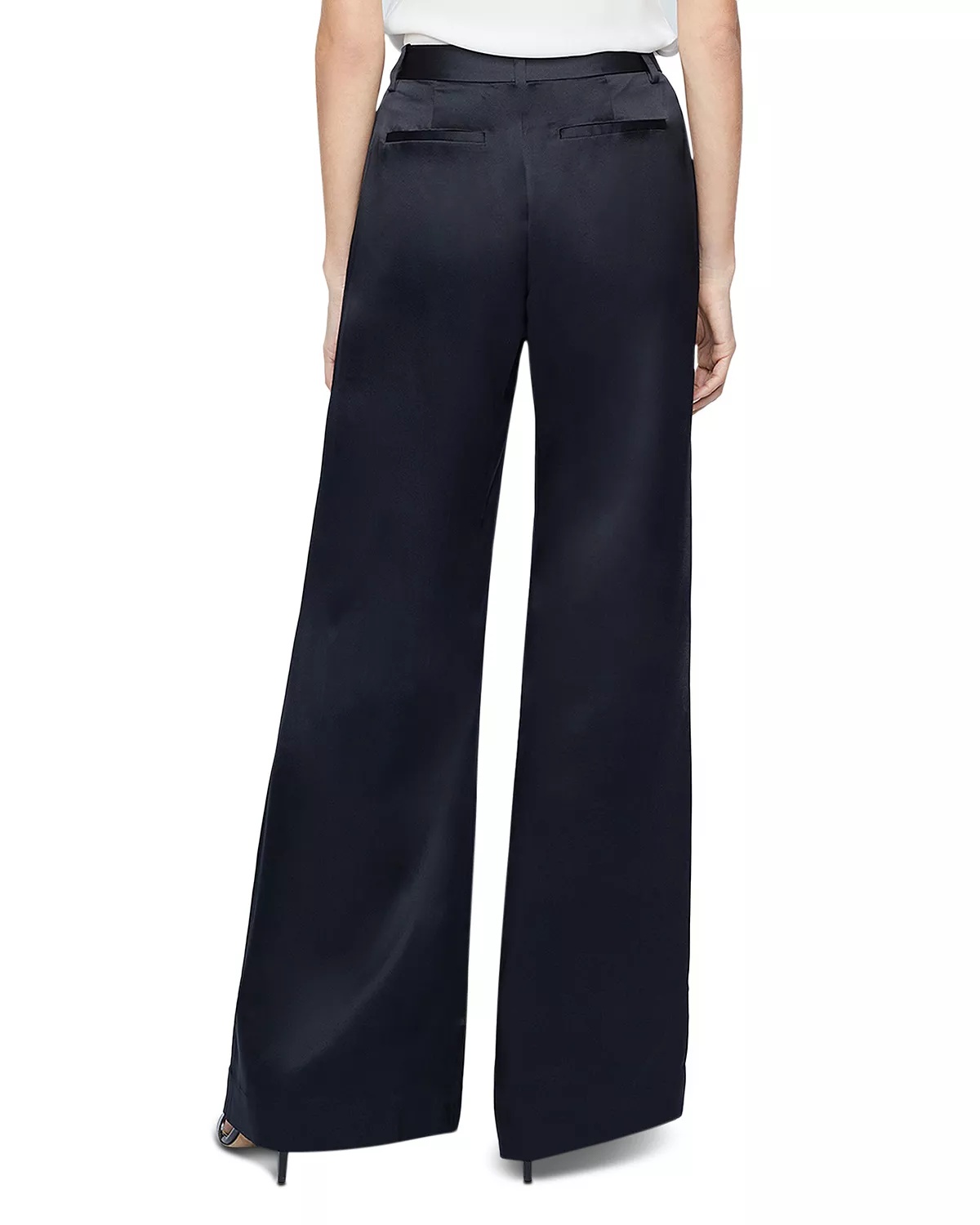 Pilar Wide Leg Silk Pants - 3