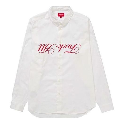 Supreme Jamie Reid Fuck All Shirt 'White Red' SUP-SS21-199 - 1