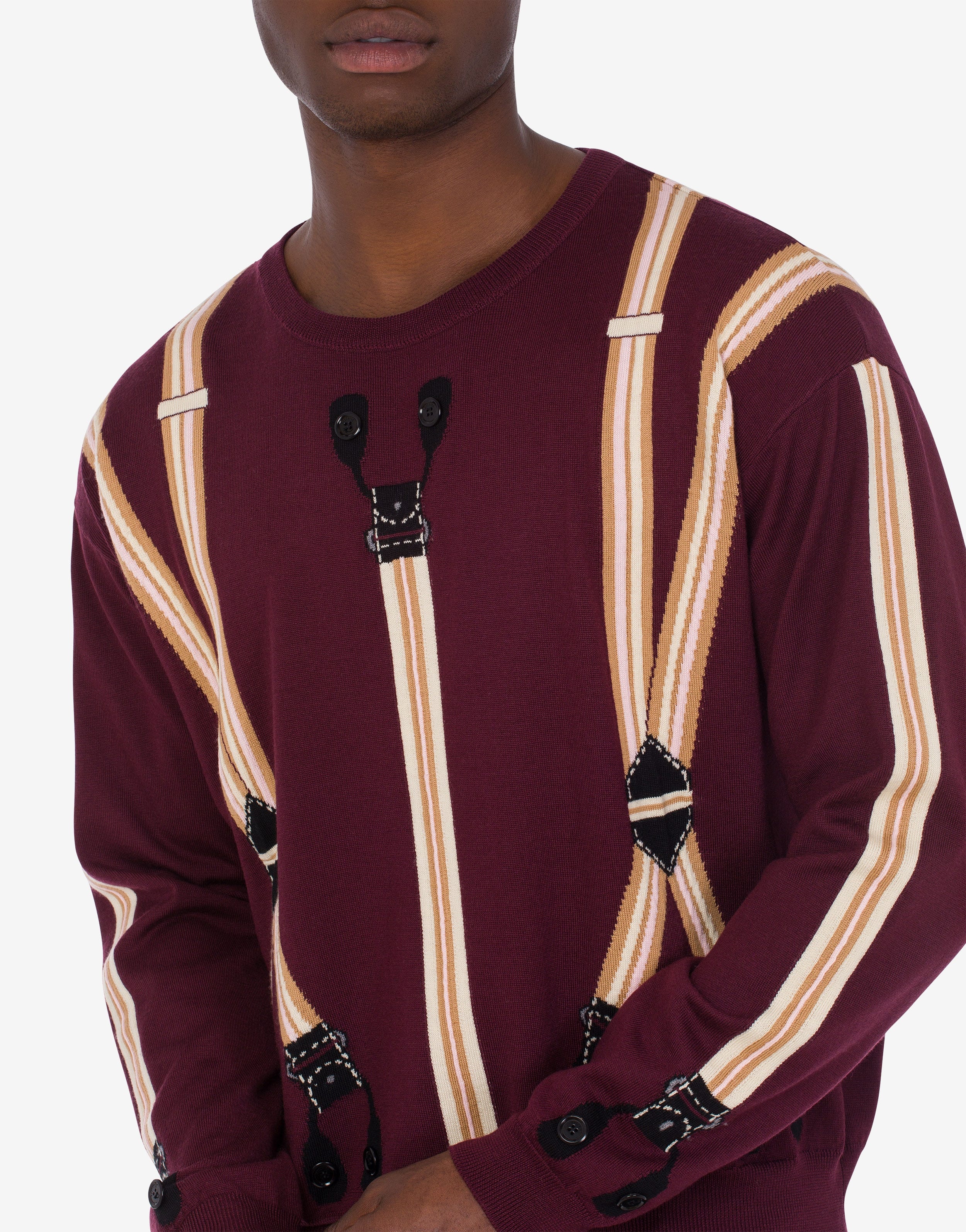 SUSPENDERS WOOL JUMPER - 4