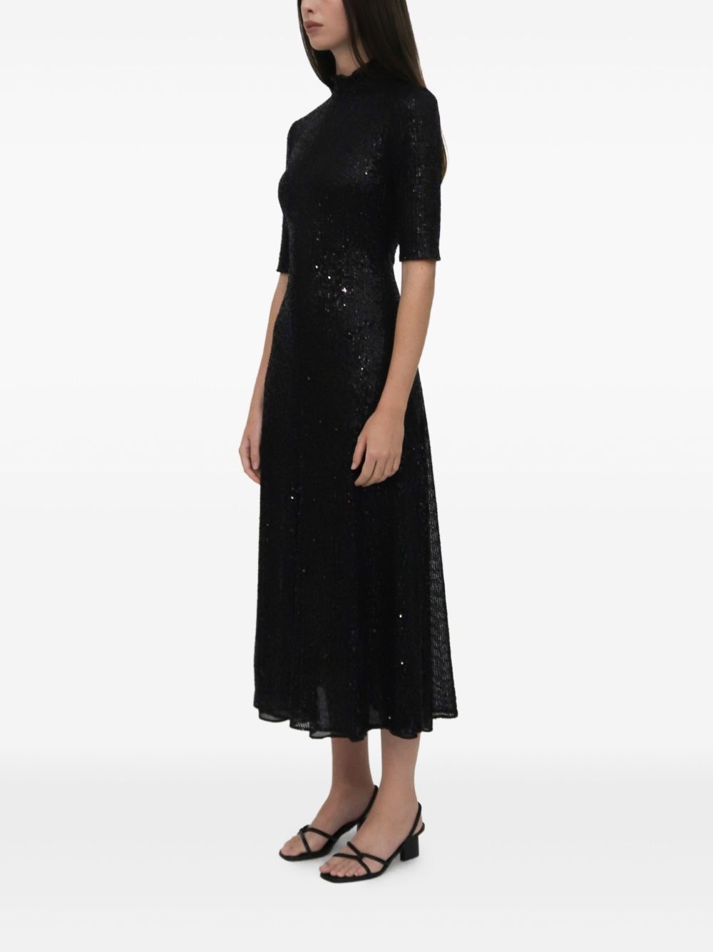 sequin-embellished midi dress - 3