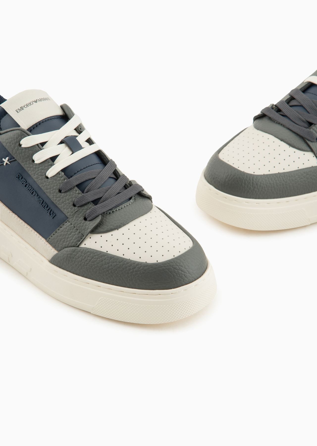 ASV regenerated-leather sneakers with stitching details - 5