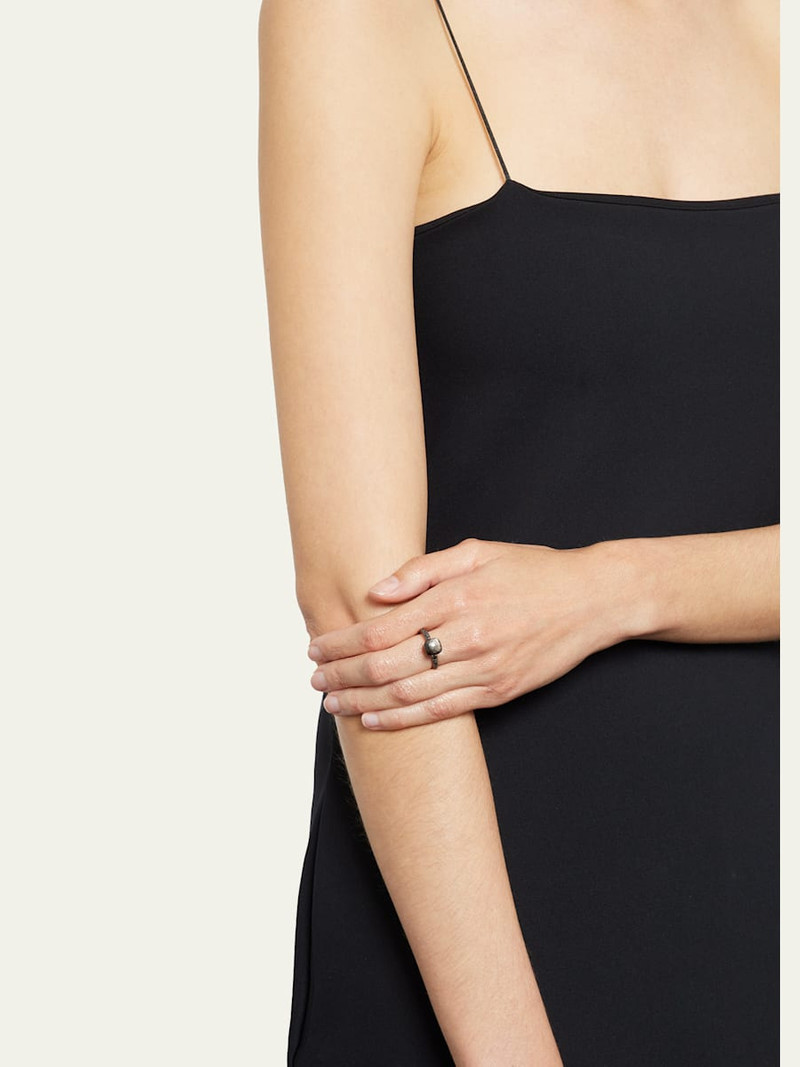 Pomellato NUDO Petite 18k Gold/Titanium Ring with Obsidian & Black Diamond outlook