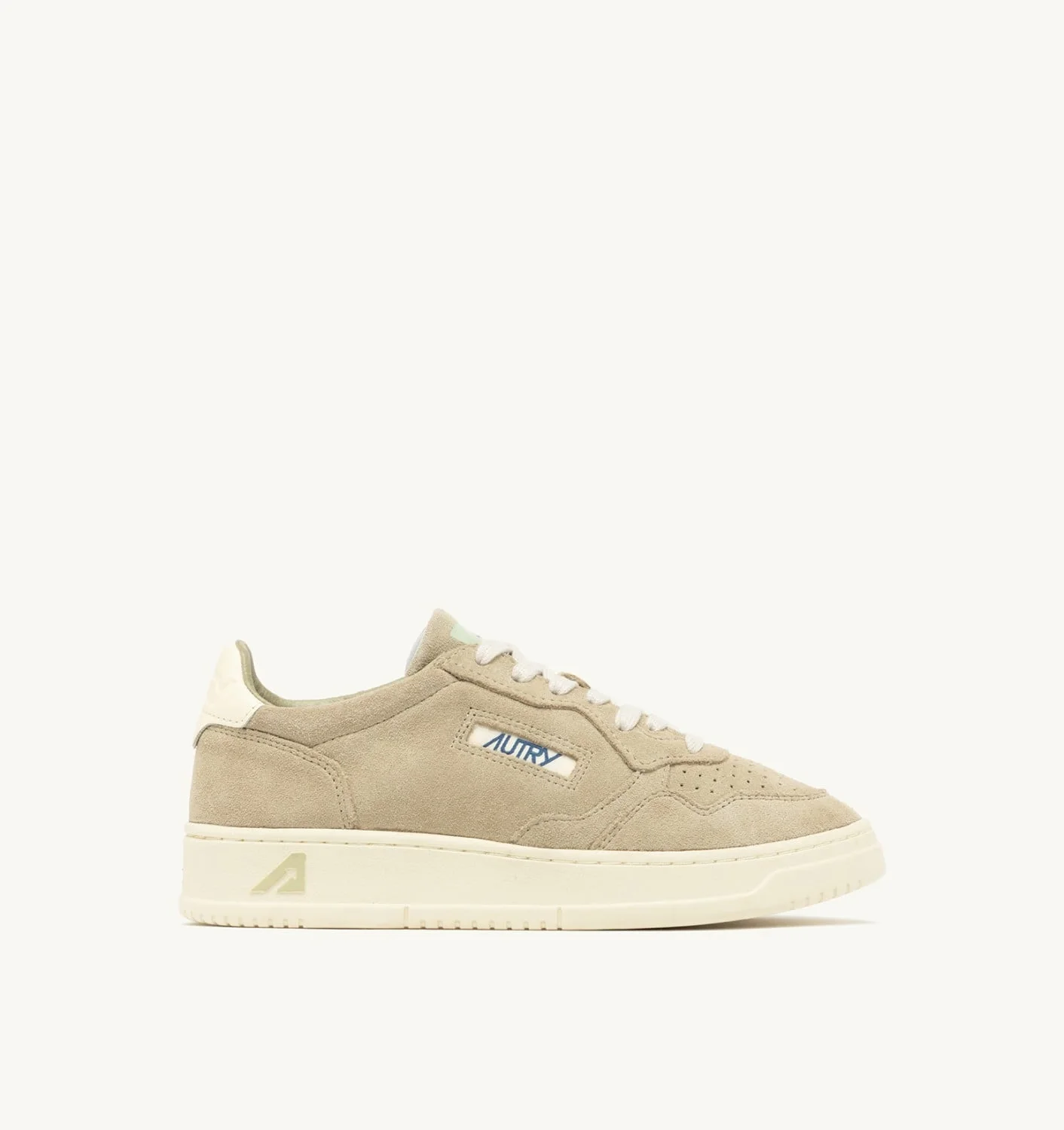 MEDALIST LOW SNEAKERS IN SPONGE AND WHITE SUEDE - 1