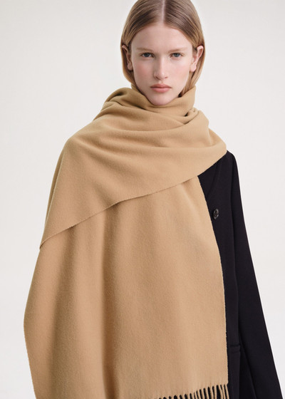 Totême Classic wool scarf camel outlook