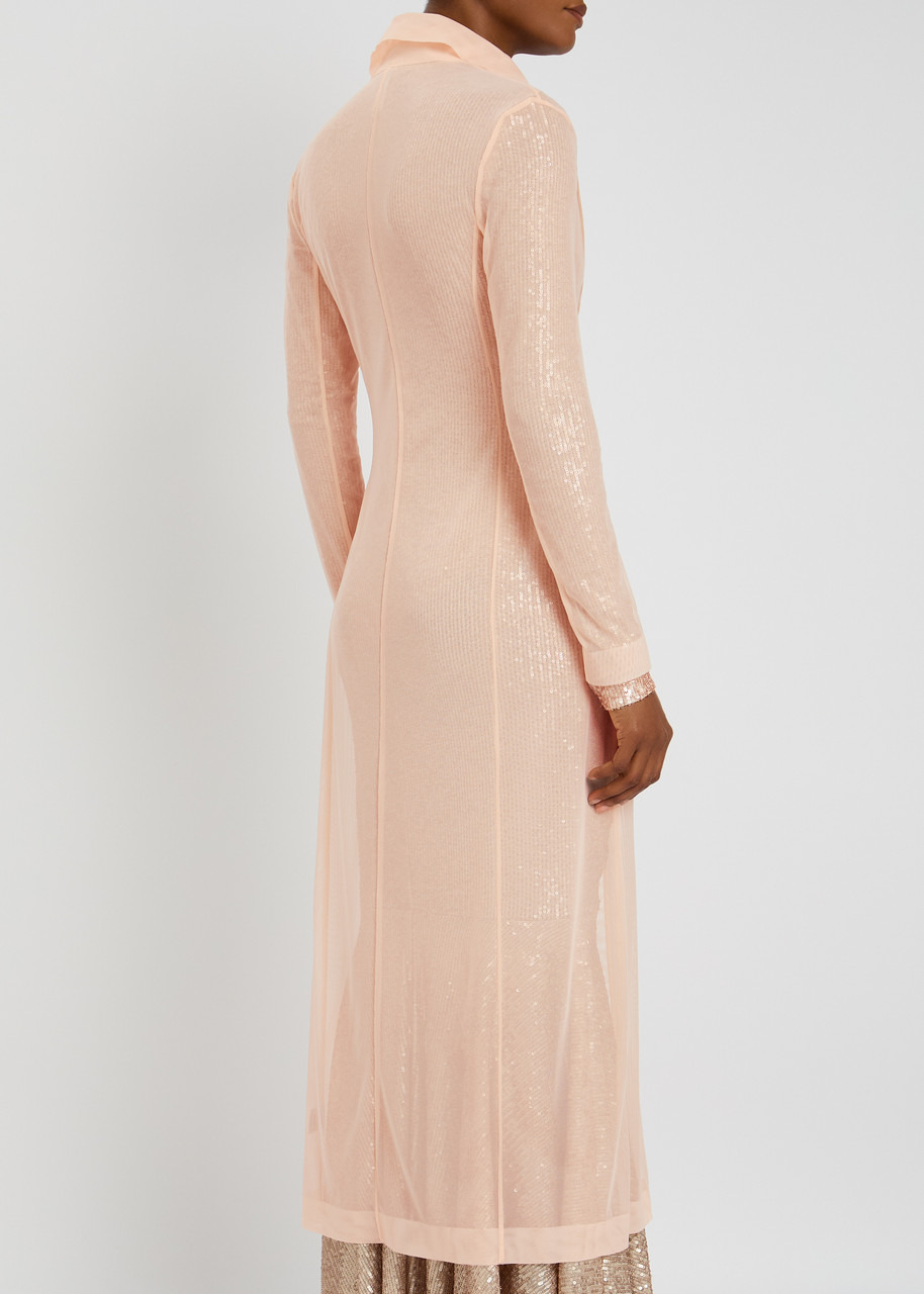 Norma Kamali Single-breasted Mesh Coat - 3