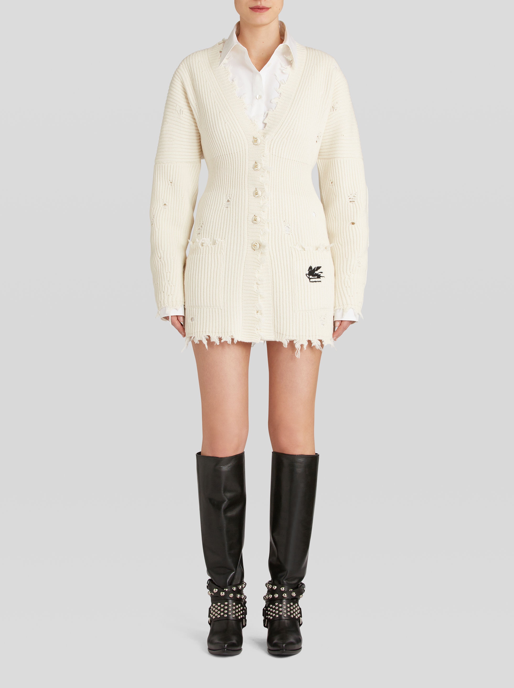 WOOL AND CASHMERE CARDIGAN - 2