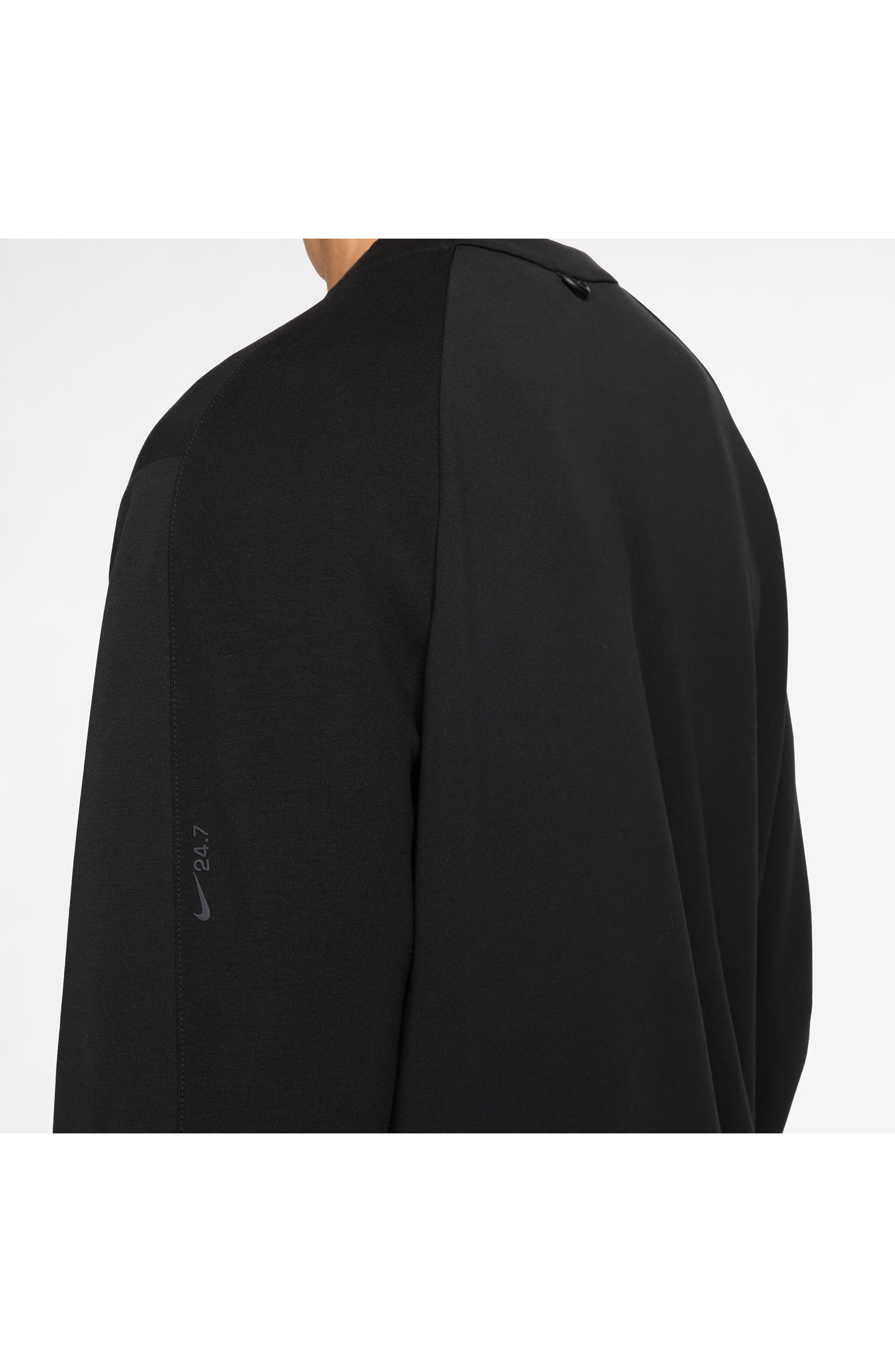 Nike ImpossiblySoft Dri-FIT Cardigan in Black/Dark Smoke Grey at Nordstrom - 3