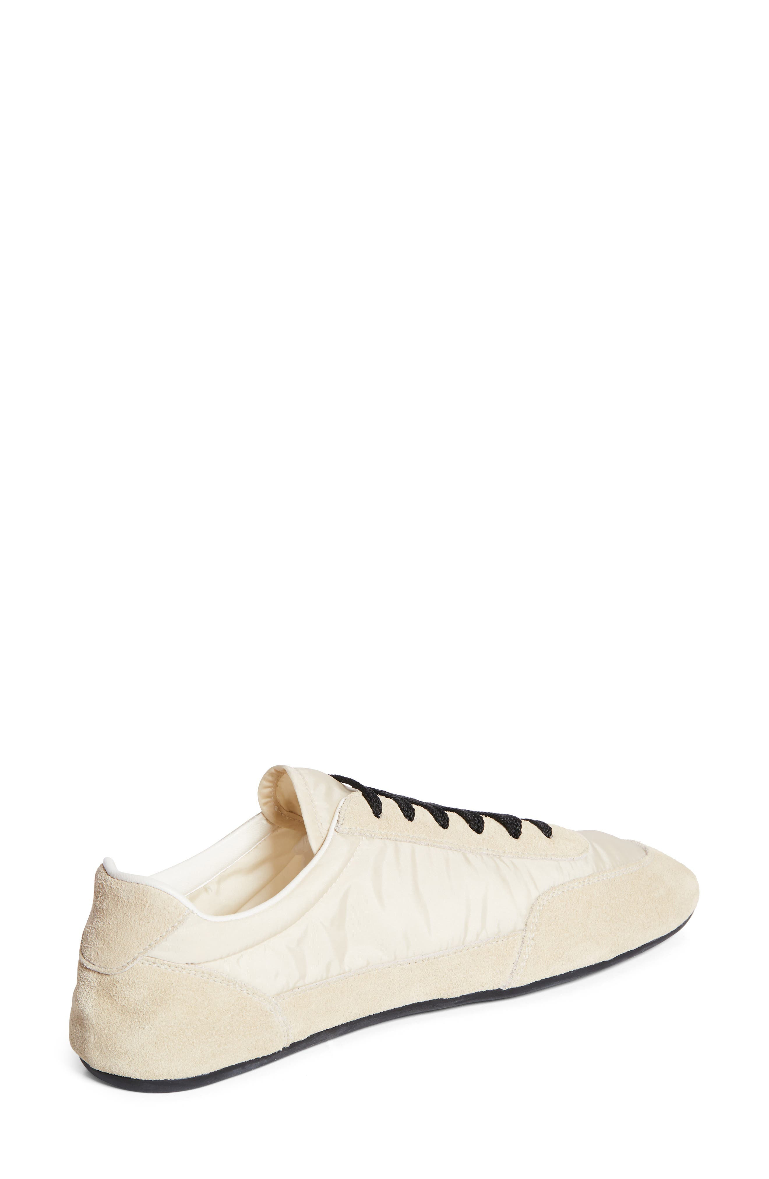 Prada Collapse Mixed Media Low Top Sneaker in Avorio at Nordstrom - 2