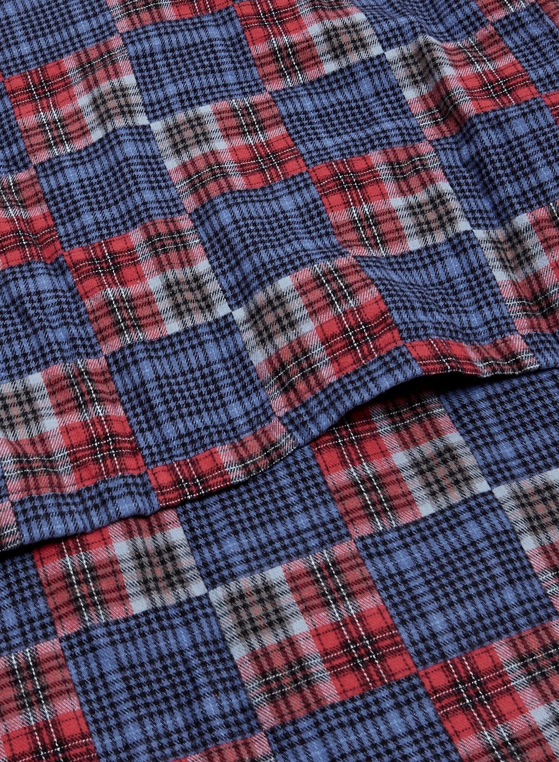 Overshirt With Cape in Red Check - 6