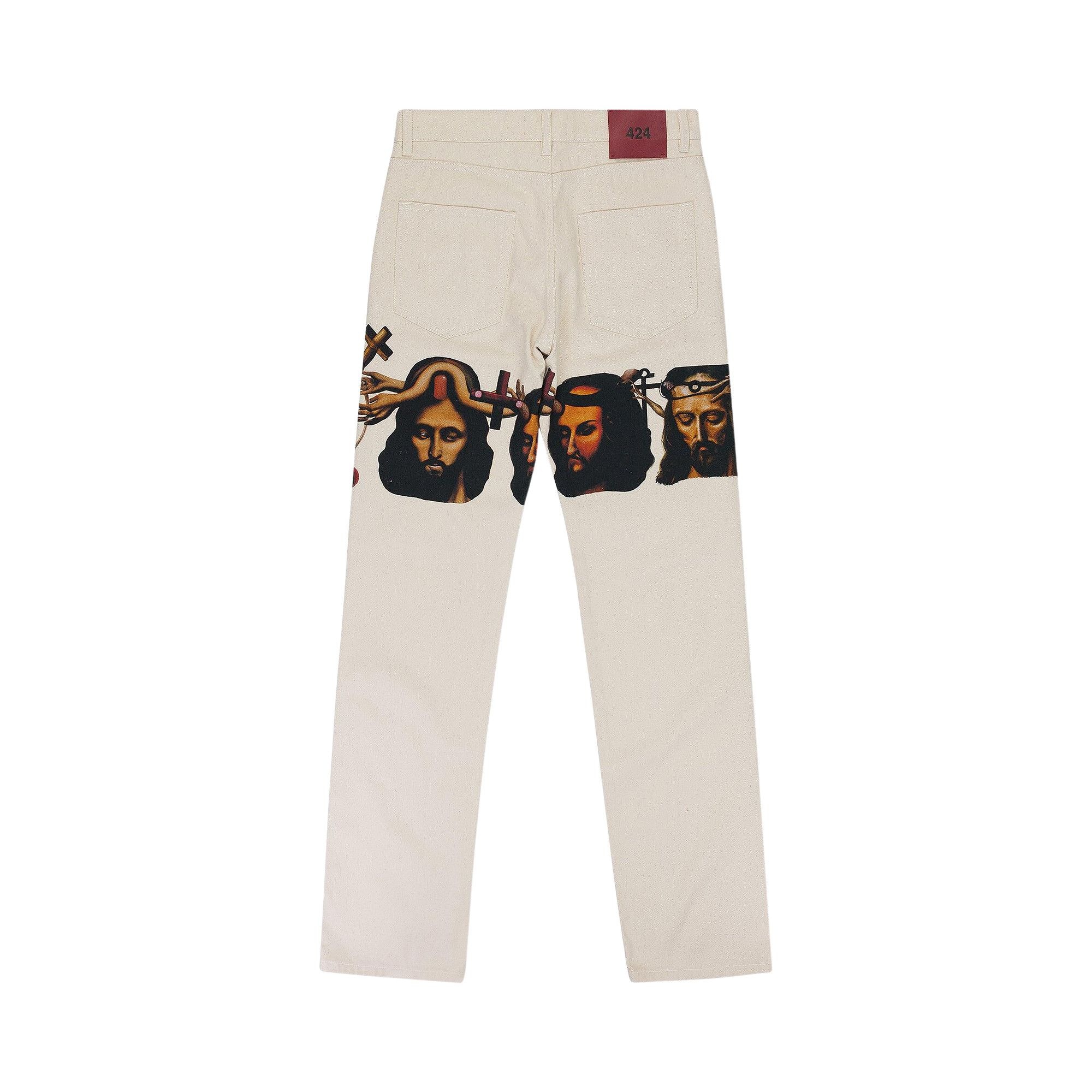 424 Graphic Baggy Jeans 'Multicolor' - 2
