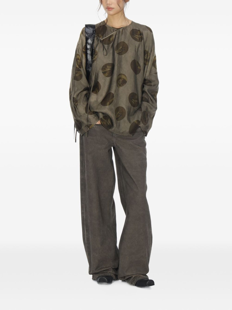 UMA WANG ball cotton palazzo pants outlook