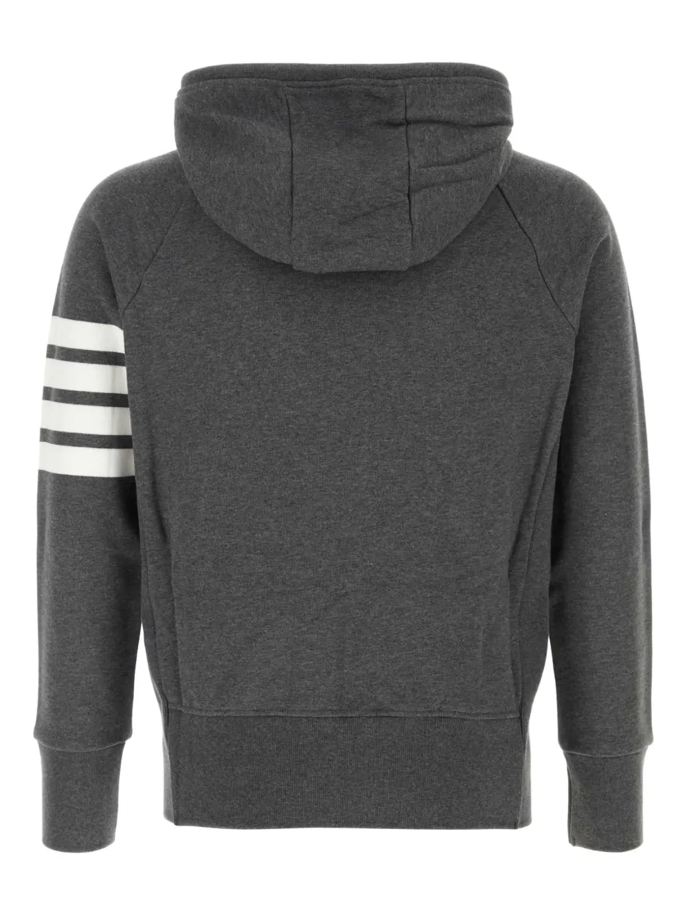 THOM BROWNE - Men Classic Full Zip Hoodie In Classic Loopback W/ Engineered 4 Bar - 5