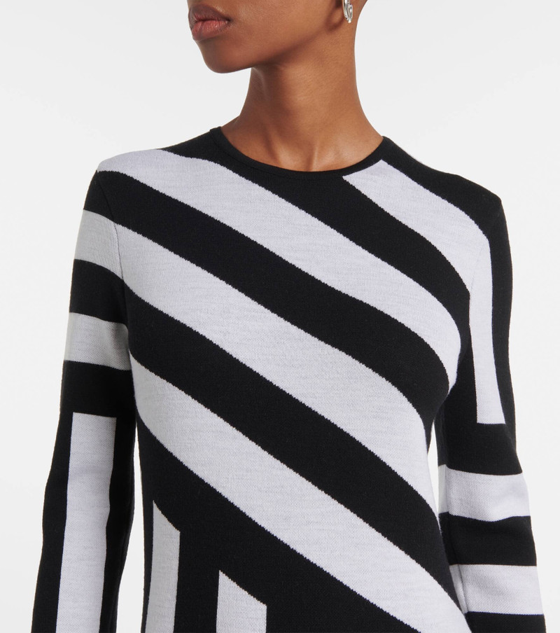 Seema striped wool maxi dress 4