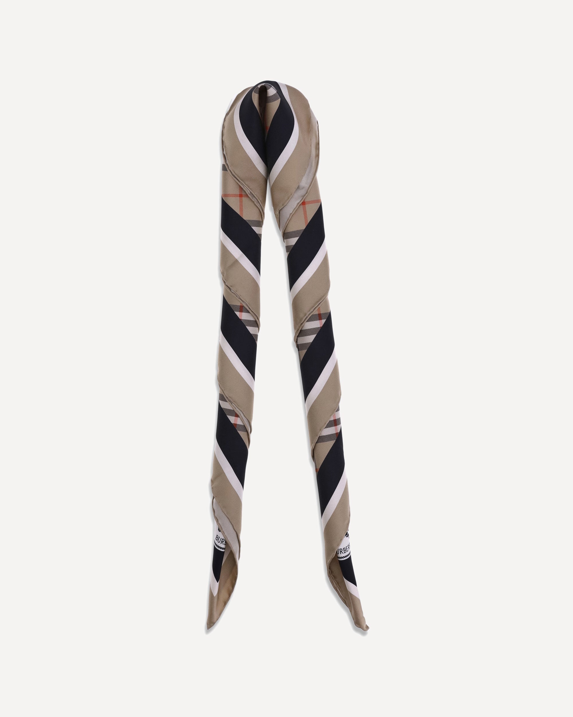 Silk Check Scarf - 2