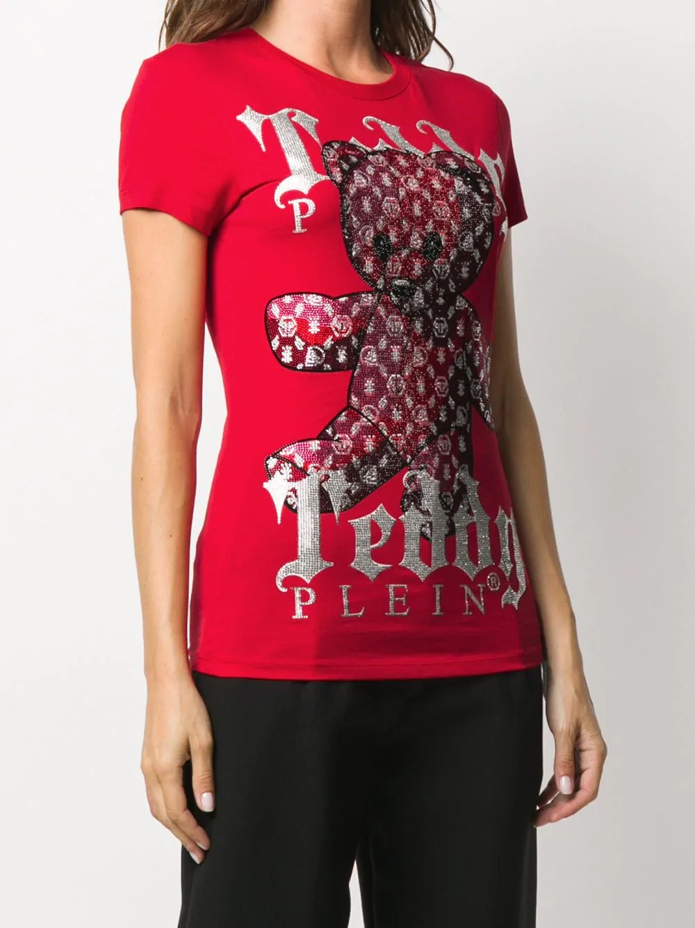 Monogram Teddy Bear crew neck T-Shirt - 3