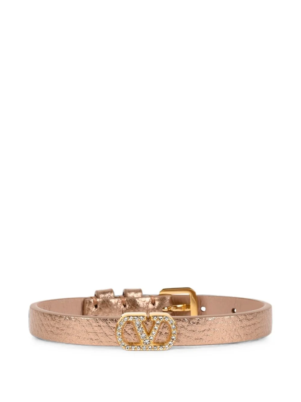 VLogo Signature crystal-embellished bracelet - 1