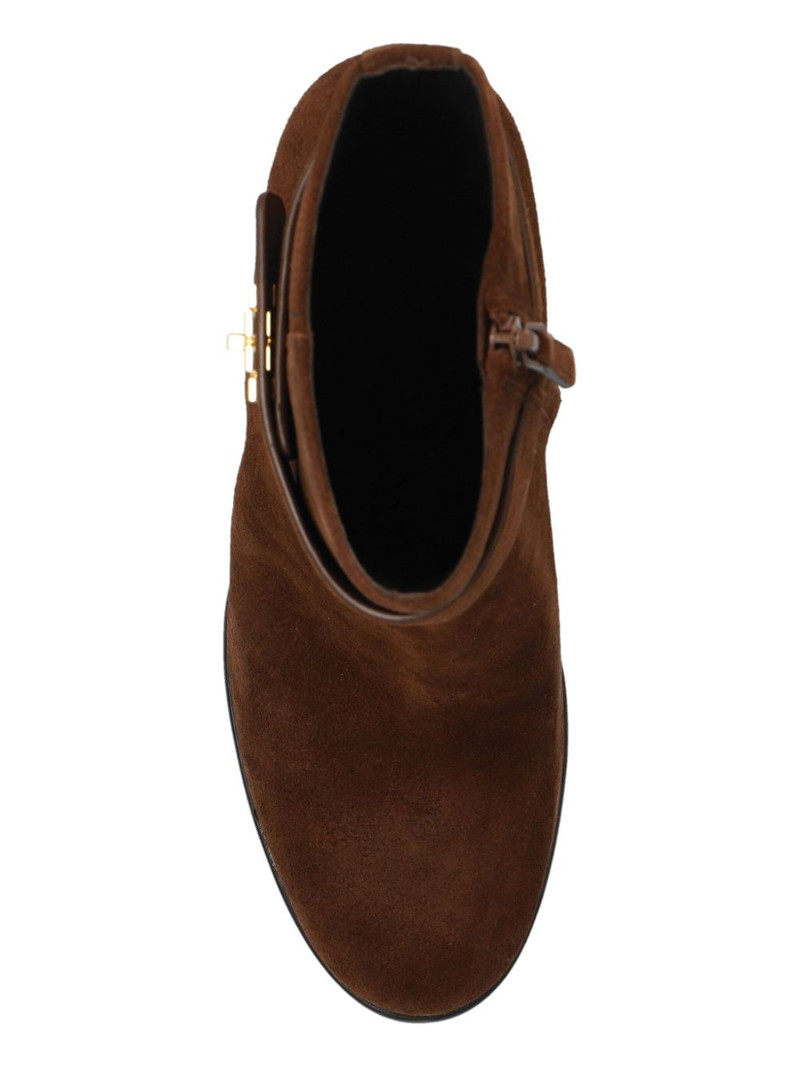 90mm logo-plaque suede ankle boots 6