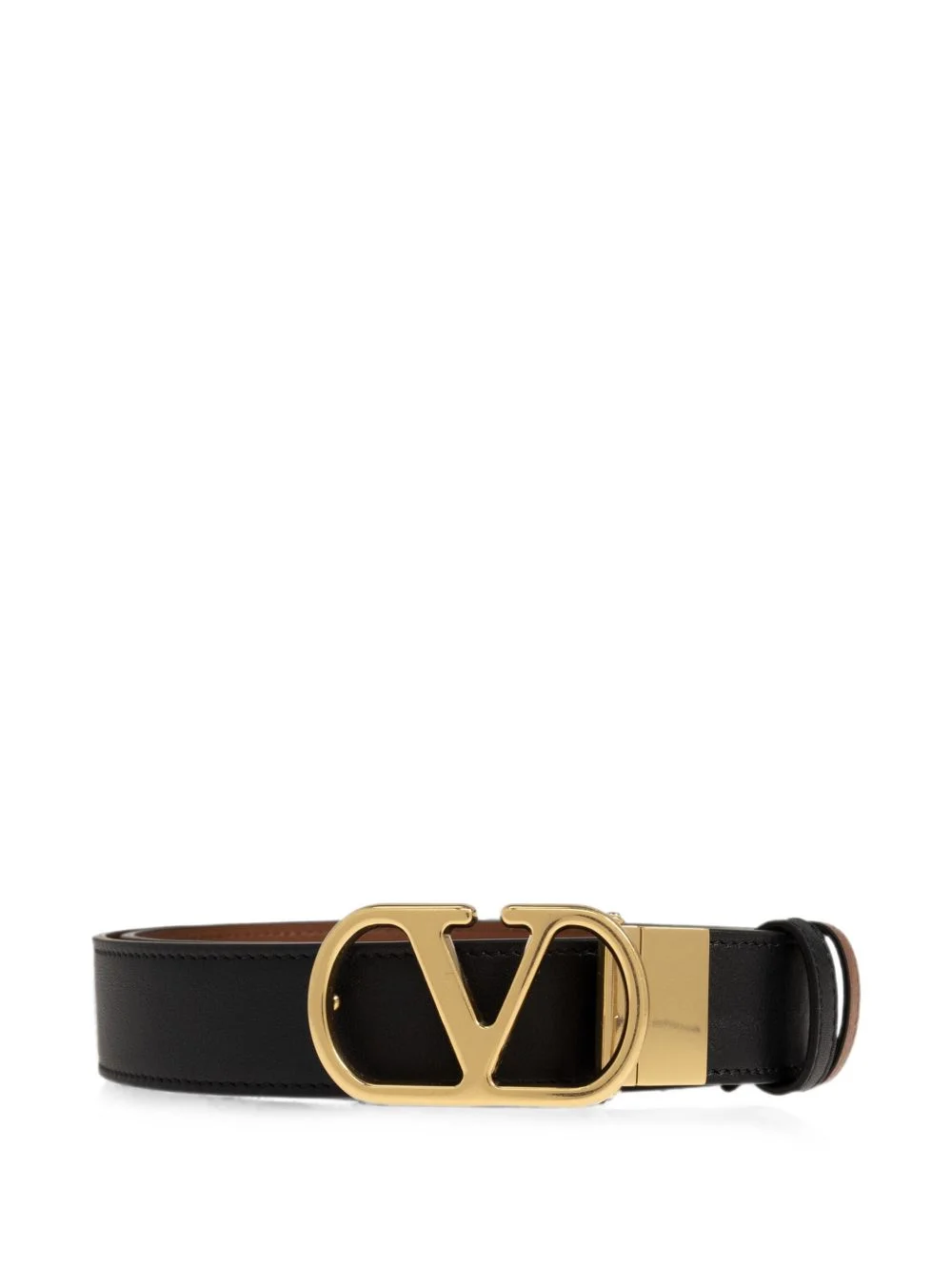 VLogo leather belt - 1