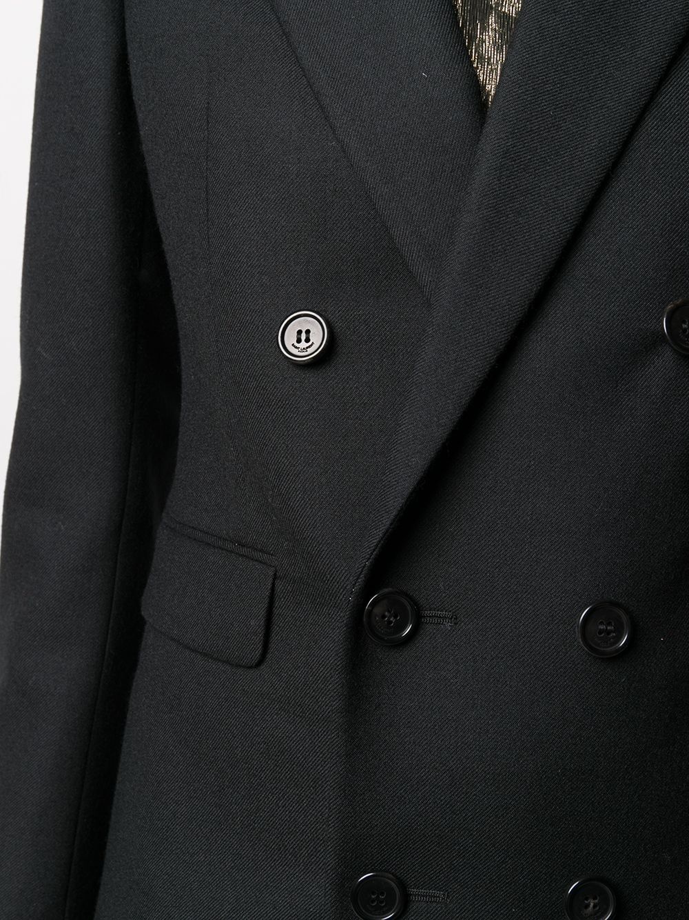 peak lapels double-breasted blazer - 5