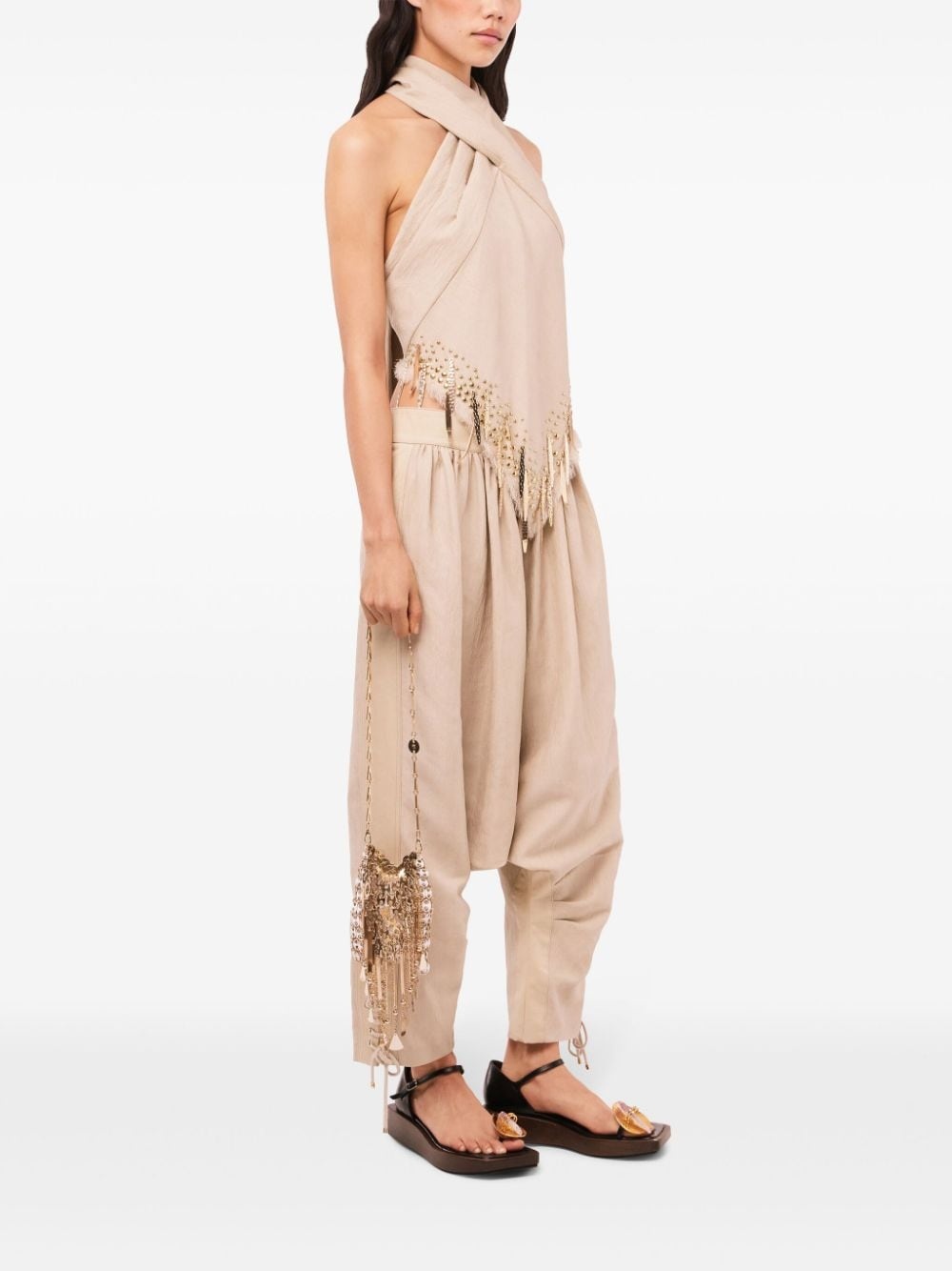 drop-crotch trousers - 3
