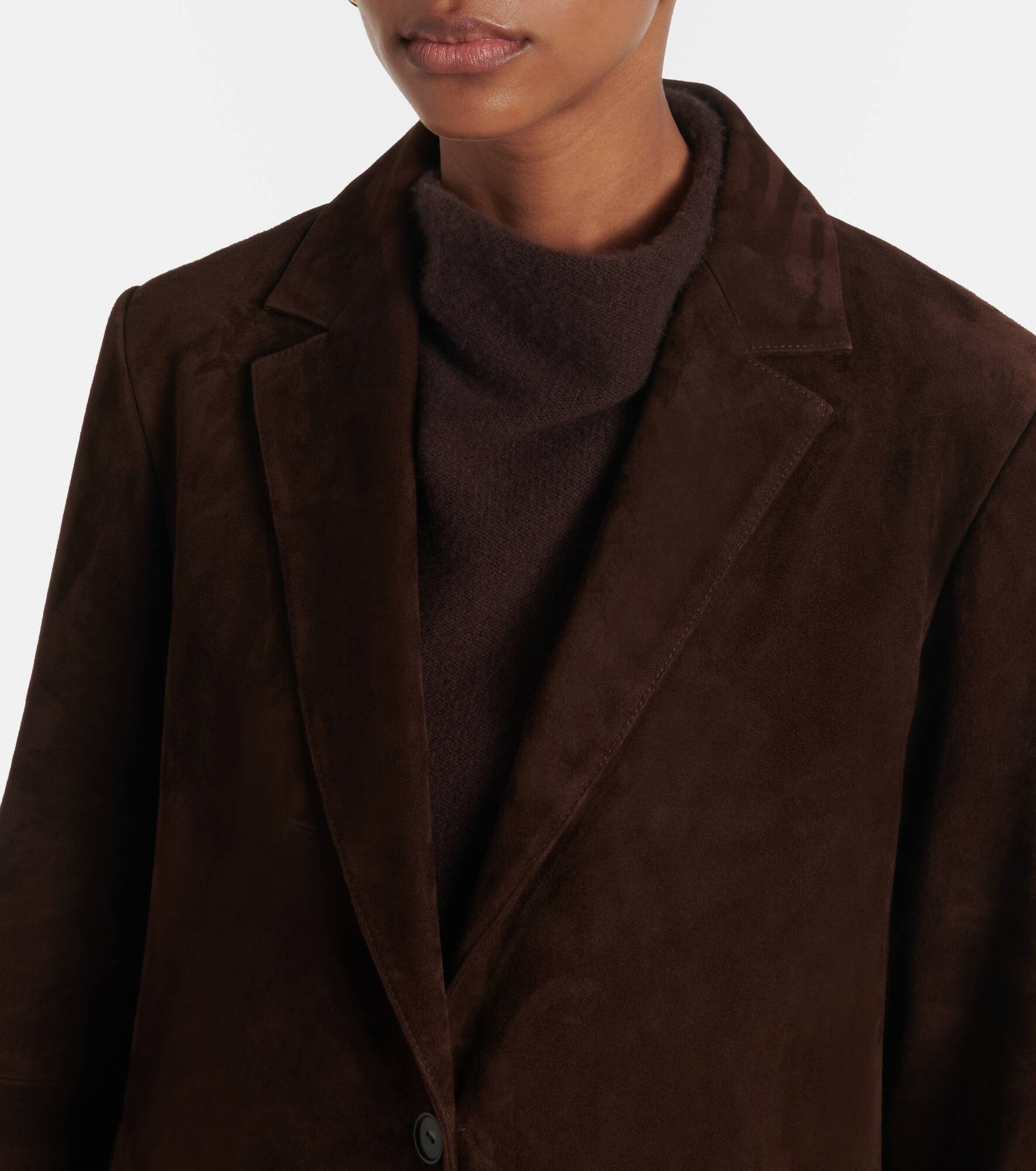 Suede blazer - 4