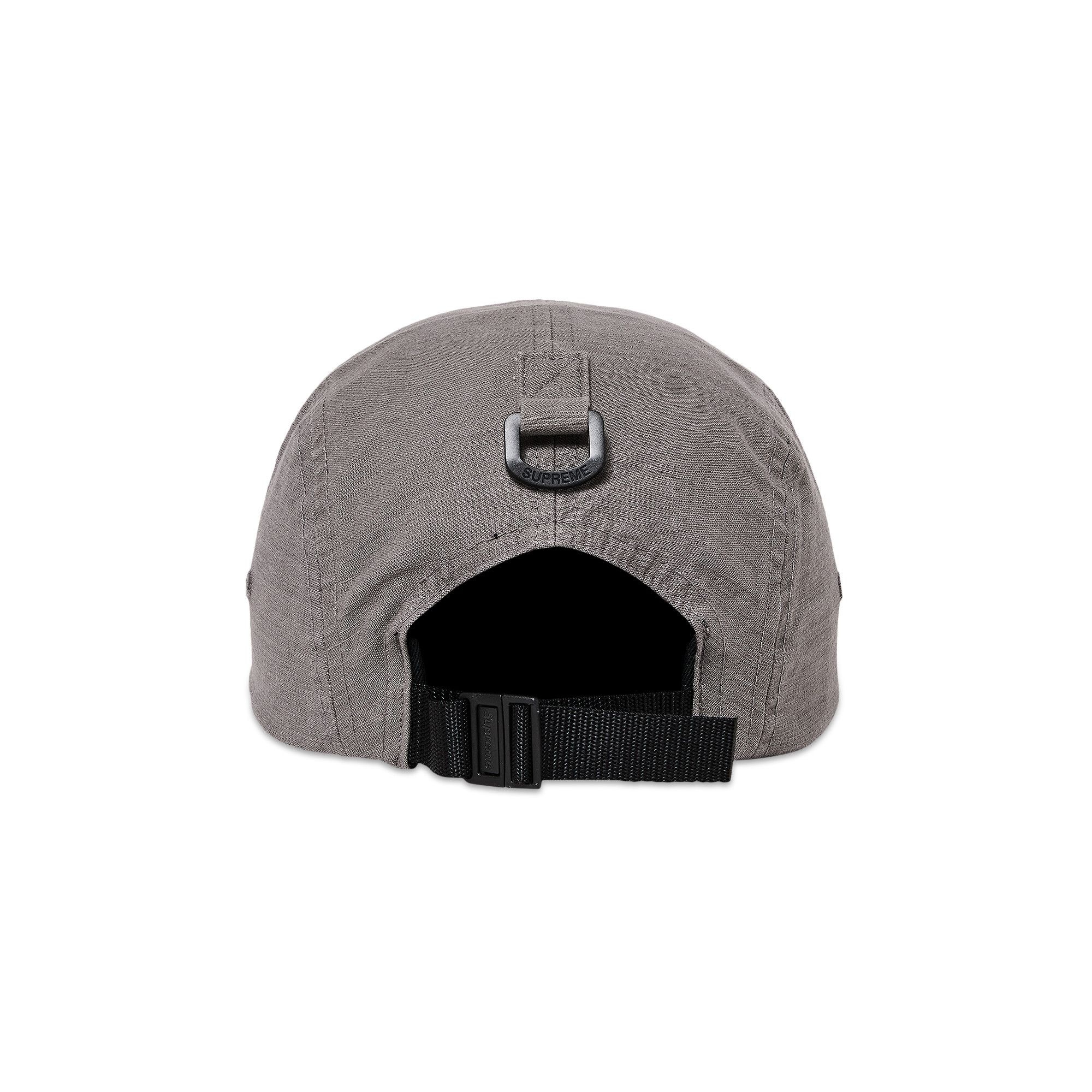 Supreme Supreme Arabic Label Camp Cap 'Charcoal' | REVERSIBLE