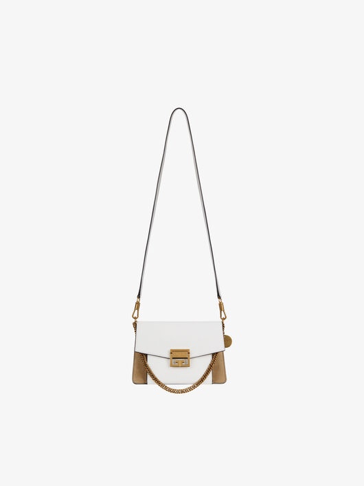 SMALL GV3 BAG IN GRAINED LEATHER AND SUEDE - 3