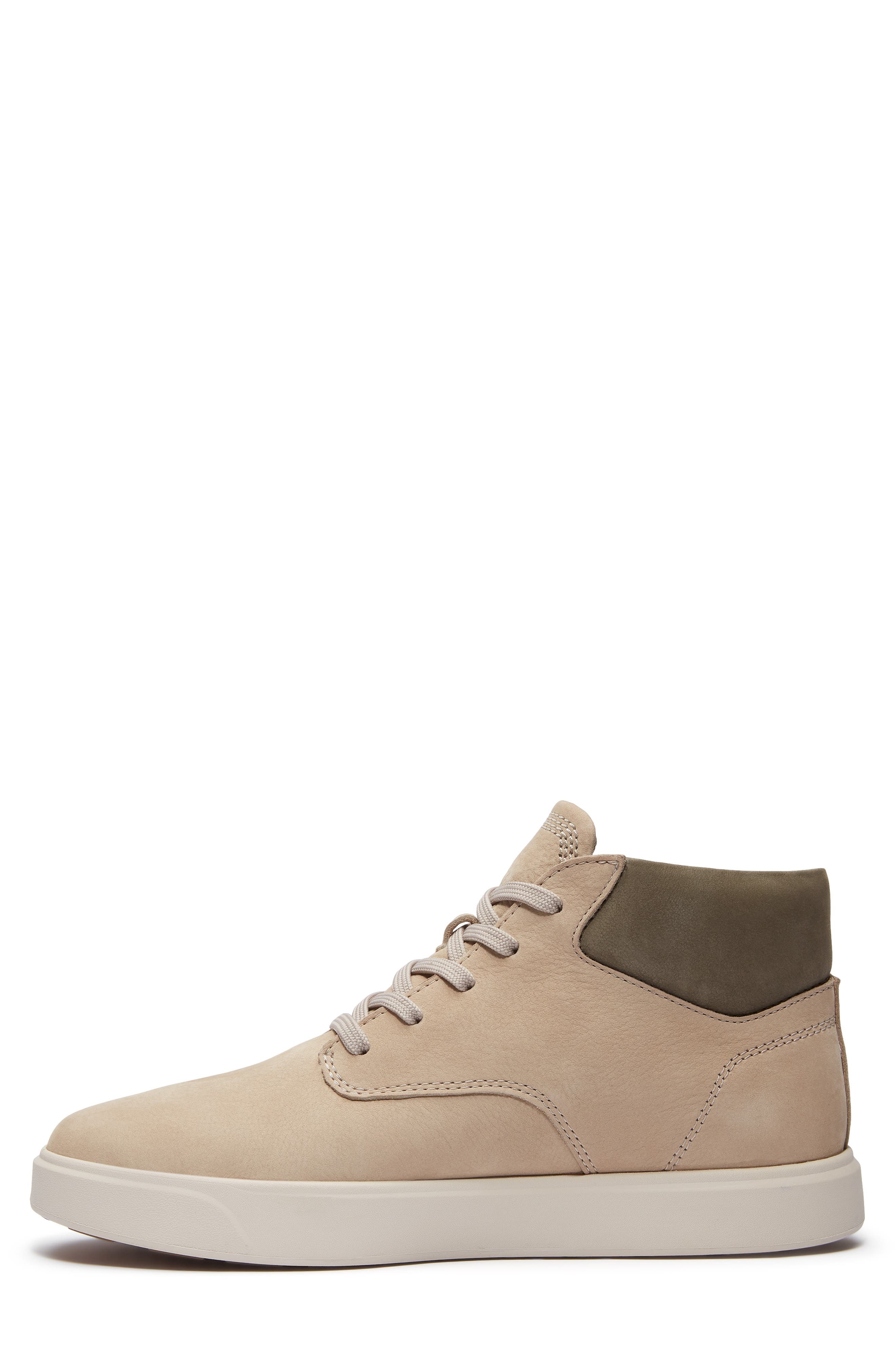Timberland Emerson Mid Sneaker in Light Taupe Nubuck at Nordstrom - 6