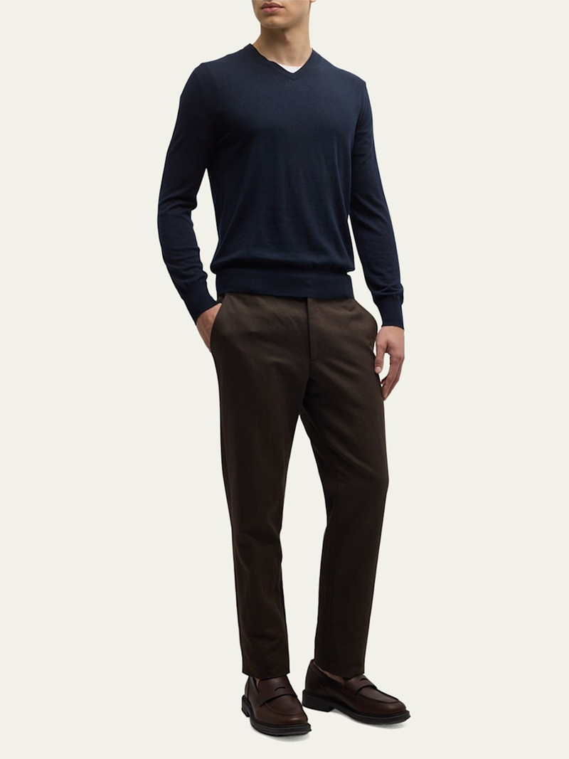 Loro Piana Men's Scollo Cashmere V-Neck Sweater outlook