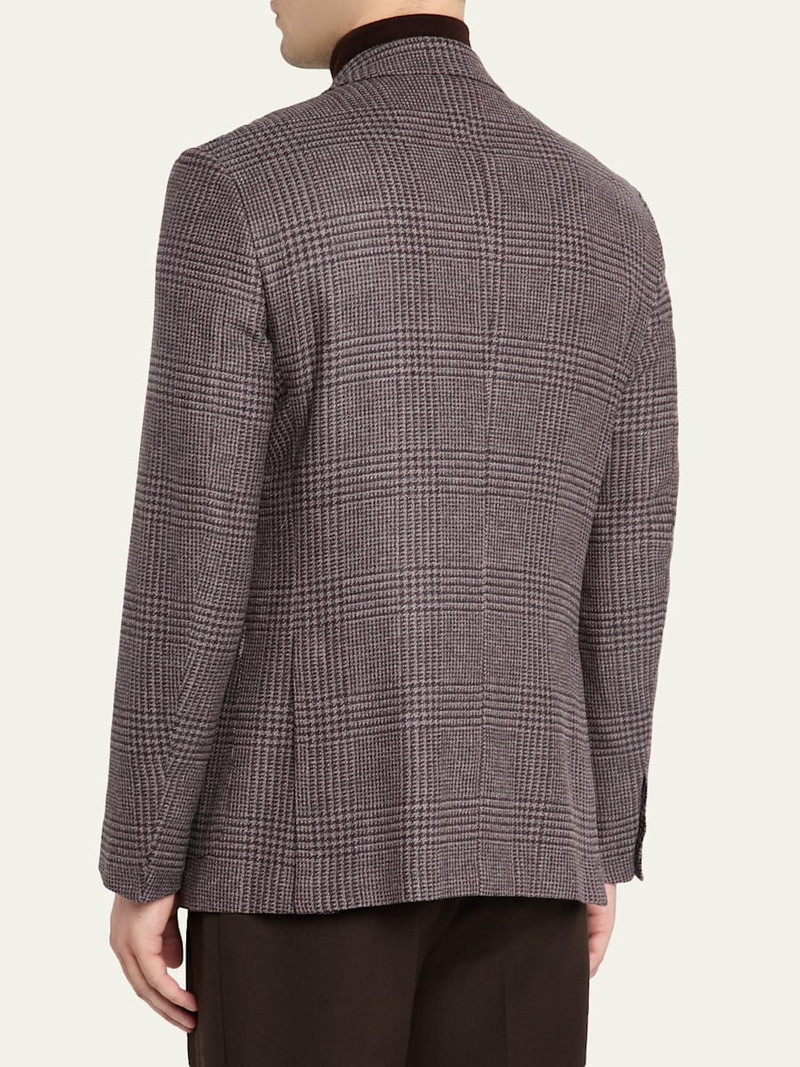 ZEGNA Men's Trofeo Cashmere Glen Plaid Sport Coat outlook