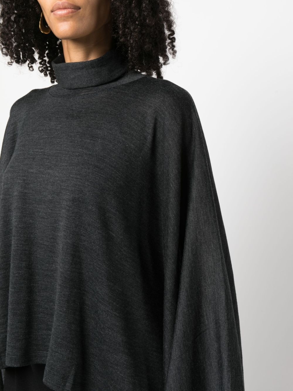 mock-neck wool jumper - 5