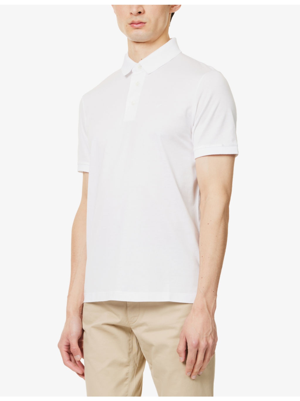Logo-print woven polo shirt - 3