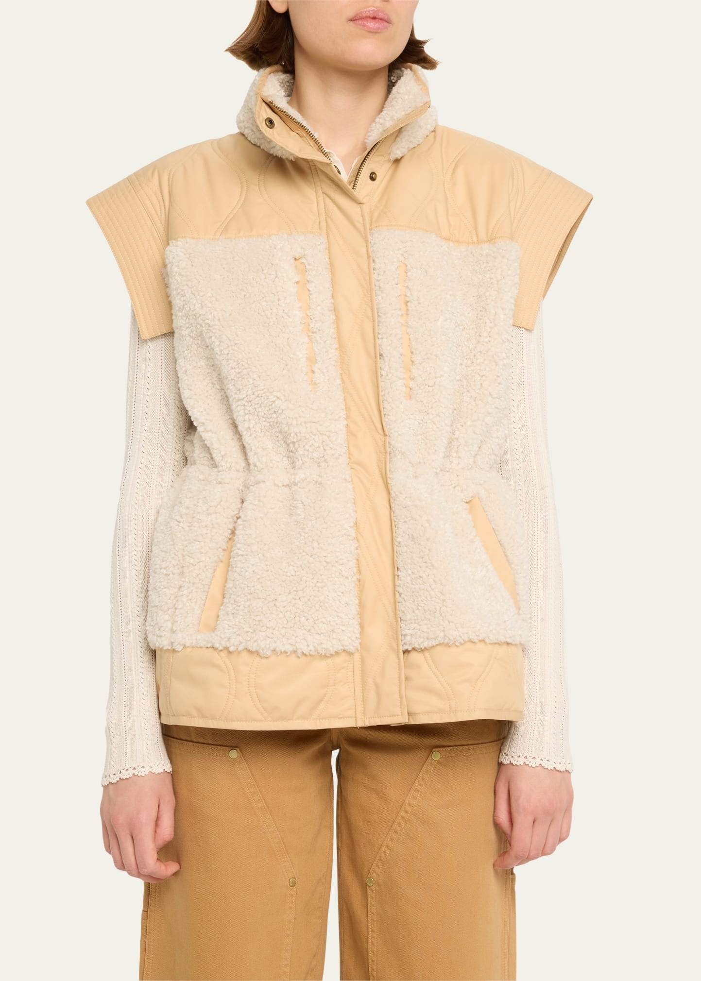 Shiloh Faux Shearling Vest - 4